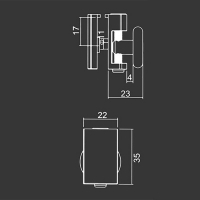 Obere Rolle M11 für duschkabinen