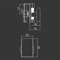 Untere Rolle M13 für duschkabinen